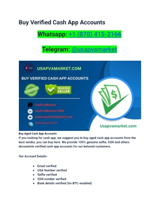 Top 10 WerkPlace To Buy Verified Cash App Accounts in 2025