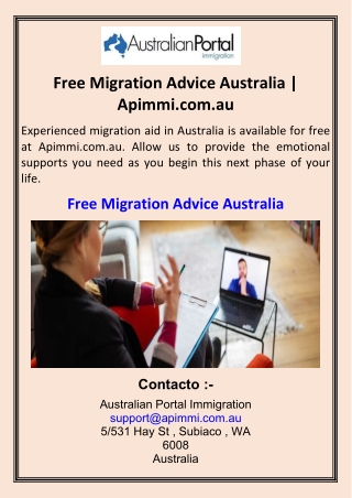 Free Migration Advice Australia  Apimmi.com.au