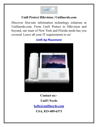 Unifi Protect Hikvision  Unifinerds.com