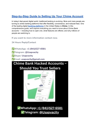 Step-by-Step Guide to Setting Up Your Chime Account