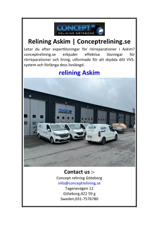 Relining Askim  Conceptrelining.se