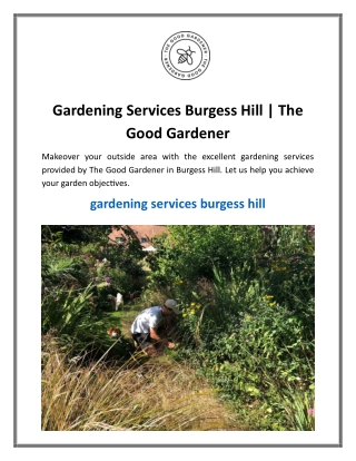Gardening Services Burgess Hill