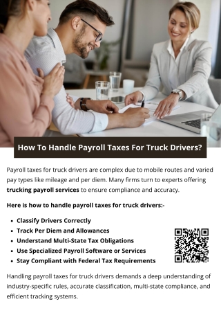 How To Handle Payroll Taxes For Truck Drivers?
