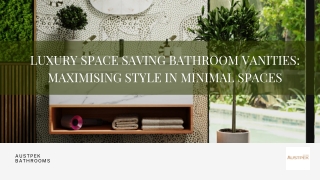 Luxury Space Saving Bathroom Vanities Maximising Style in Minimal Spaces