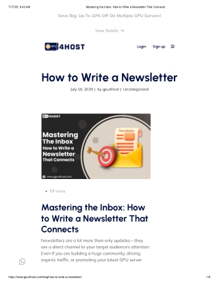 Mastering the Inbox_ How to Write a Newsletter That Connects