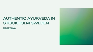 Ayurveda Stockholm Sweden