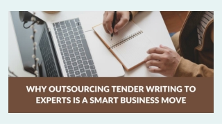 Why Outsourcing Tender Writing to Experts is a Smart Business Move