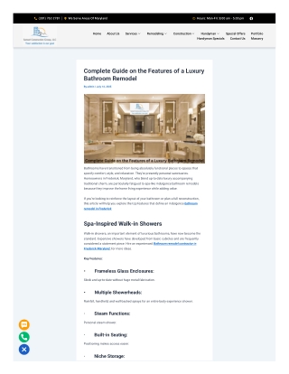 Complete Guide on the Features of a Luxury Bathroom Remodel