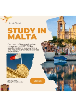 Study in Malta with Best study abroad consultants in kochi