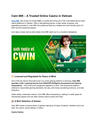 Cwin 88k