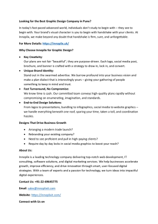 Looking for the Best Graphic Design Company in Pune?