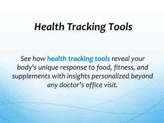 Health Tracking Tools