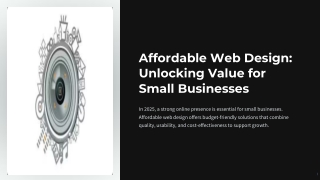 affordable web design