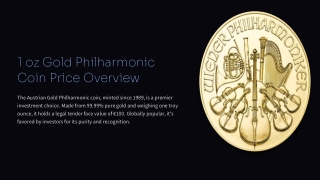 1 oz Gold Philharmonic coin price