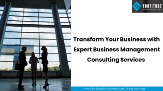 Transform Your Business with Expert Business Management Consulting Services