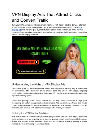 VPN Display Ads That Attract Clicks and Convert Traffic