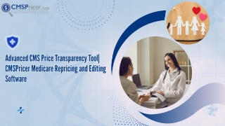 Advanced CMS Price Transparency Tool| CMSPricer| Medicare Repricing and Editing
