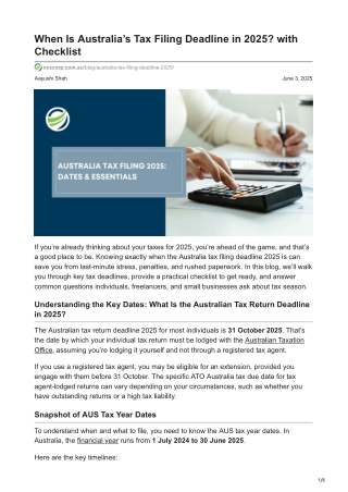 ncscorp.com.au-When Is Australias Tax Filing Deadline in 2025 with Checklist