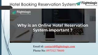 Hotel Booking Reservation System