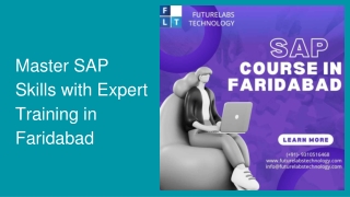 Master SAP Skills with Expert Training in Faridabad