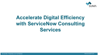 Accelerate Digital Efficiency with ServiceNow Consulting Services