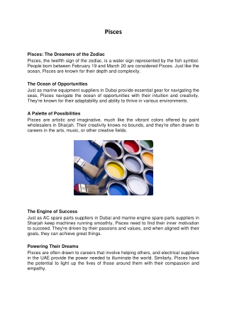 Pisces-paint wholesalers sharjah