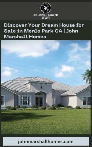 Discover Your Dream House for Sale in Menlo Park CA  John Marshall Homes
