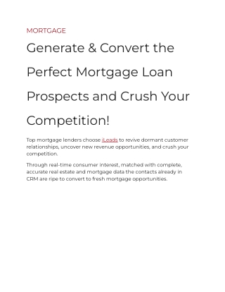 ileads mortgage solutions