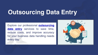 Outsourcing Data Entry