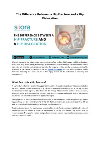 The Difference Between a Hip Fracture and a Hip Dislocation.docx