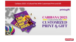 Caribana 2025: A Cultural Fest With Customized Print and Gift