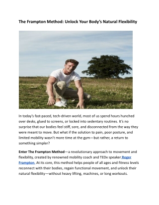 The Frampton Method_ Unlock Your Body’s Natural Flexibility