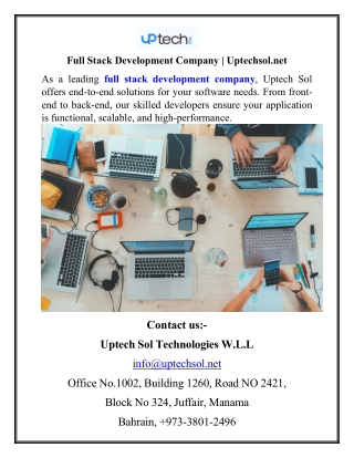 Full Stack Development Company  Uptechsol.net