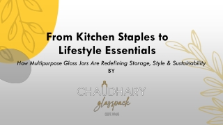 Multipurpose Glass Jars Supplier in UAE – Wholesale Rates