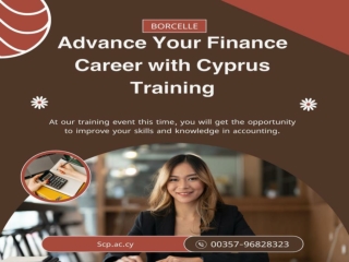 Advance Your Finance Career with Cyprus Training