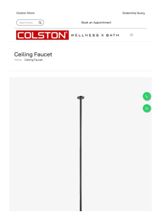 Ceiling Faucet by Colston | Modern Bathroom Innovation