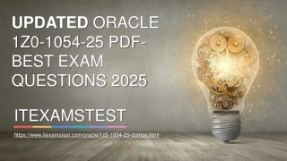 Updated Oracle 1Z0-1054-25 PDF- Best Exam Questions [2025]