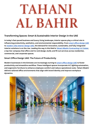 Interior Design and Approvals Dubai