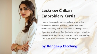 Lucknow Chikan Embroidery Kurtis