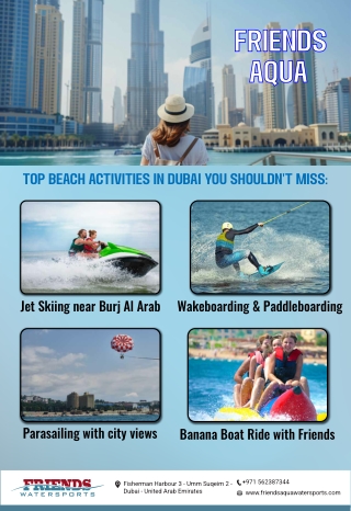 Top Beach Activities in Dubai