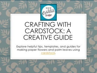 Bring Your Memories to Life with Cardstock Scrapbook Paper