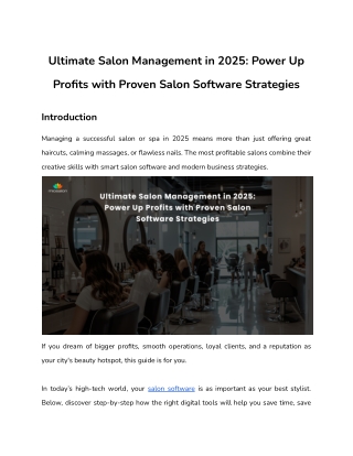 Ultimate Salon Management in 2025 Power Up Profits with Proven Strategies