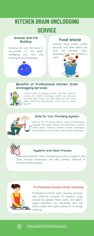 kitchen drain unclogging service