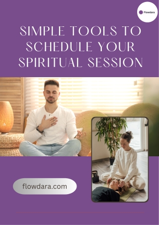 Simple Tools to Schedule Your Spiritual Session