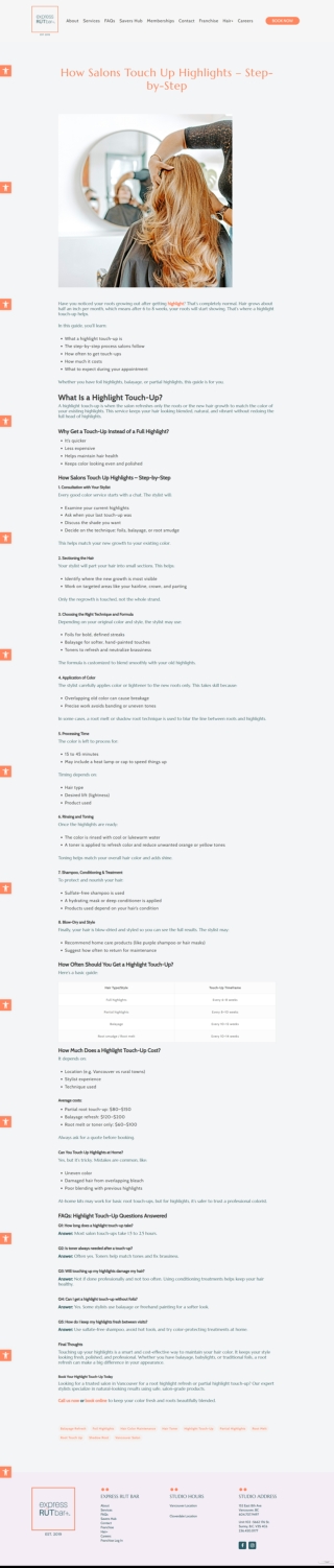 How Salons Touch Up Highlights – Step-by-Step