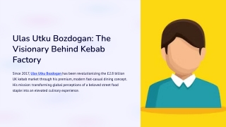 Ulas Utku Bozdogan: Global Leader in Digital Innovation and Customer Experience