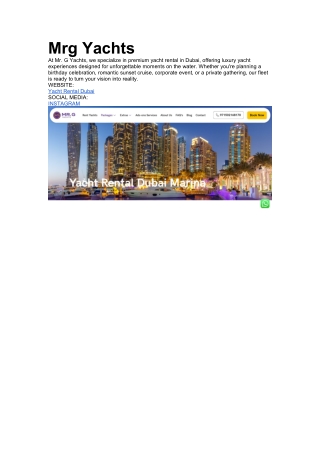 Mrg Yachts
