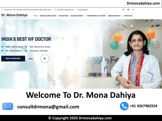 Best Female Infertility Doctor in Noida – Dr. Mona Dahiya