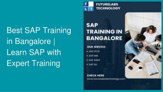 Best SAP Training in Bangalore | Learn SAP with Expert Training