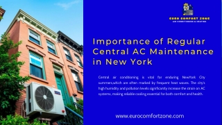 Reliable Central AC Maintenance in NY